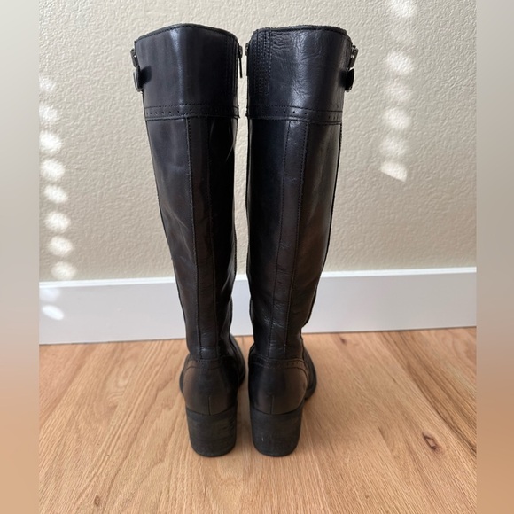 Born Leather Black Knee High Boots Size 7.5 - Picture 5 of 13